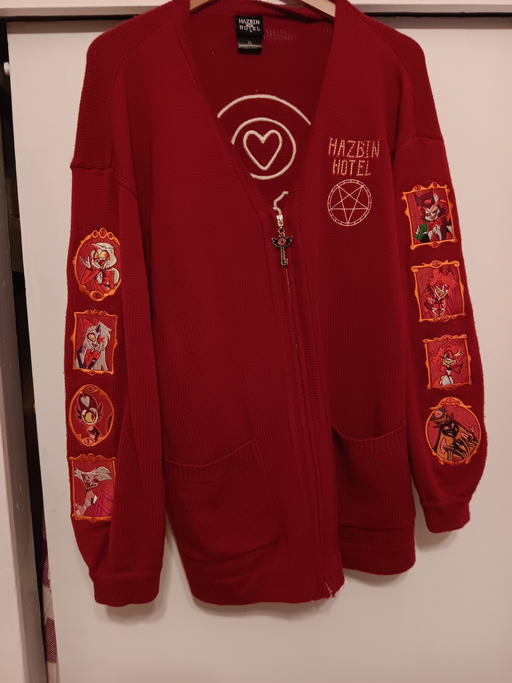 Hot Topic Hazbin Hotel Zip Up Cardigan